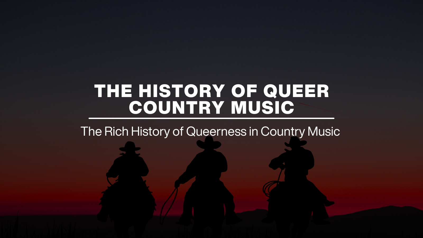 the history of queer country music